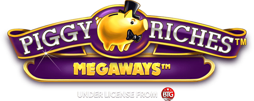Piggy Riches Megaways logo.